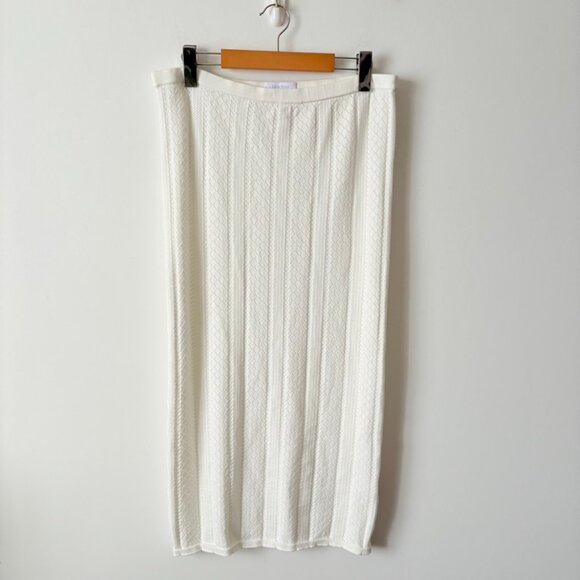 Aritzia Little Moon SET Balmy + Rico Tube Top/High Rise Knit Midi Skirt Birch - Picture 7 of 11